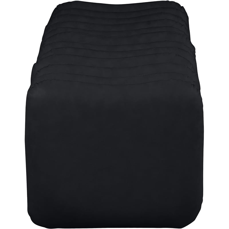 Meridian Furniture Atticus Black Vegan Leather Bench