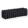 Meridian Furniture Atticus Black Vegan Leather Bench