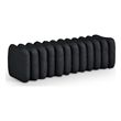 Meridian Furniture Atticus Black Vegan Leather Bench
