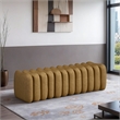 Meridian Furniture Atticus Brown Vegan Leather Bench