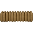 Meridian Furniture Atticus Brown Vegan Leather Bench