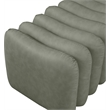Meridian Furniture Atticus Green Vegan Leather Bench