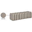 Meridian Furniture Atticus Taupe Vegan Leather Bench