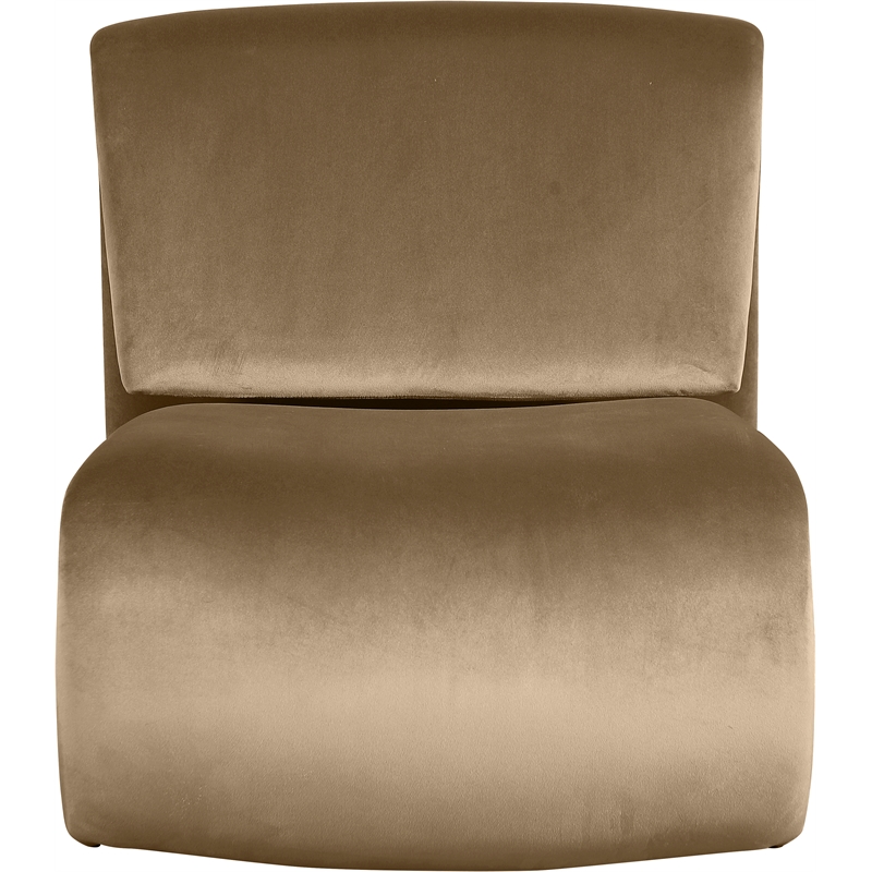 Meridian Furniture Nouveau Beige Velvet Accent Chair
