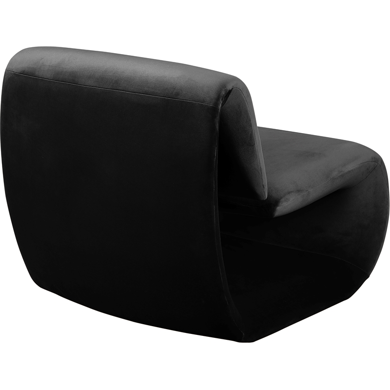 Meridian Furniture Nouveau Black Velvet Accent Chair
