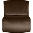 Meridian Furniture Nouveau Brown Velvet Accent Chair