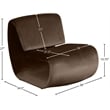 Meridian Furniture Nouveau Brown Velvet Accent Chair