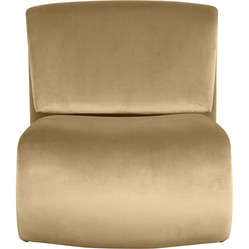 Meridian Furniture Nouveau Camel Velvet Accent Chair