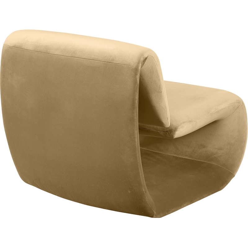 Meridian Furniture Nouveau Camel Velvet Accent Chair