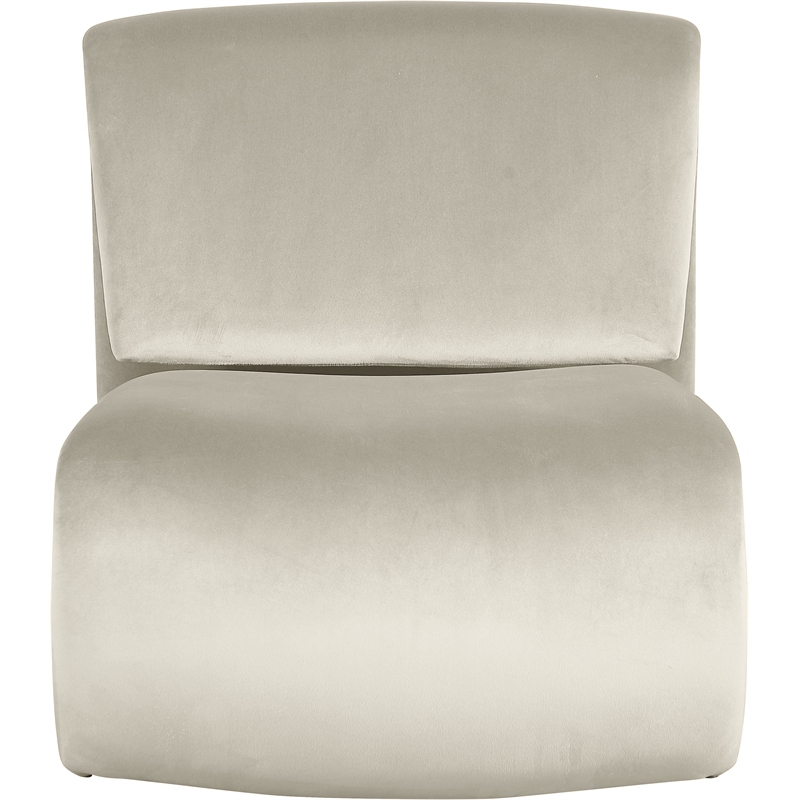 Meridian Furniture Nouveau Cream Velvet Accent Chair