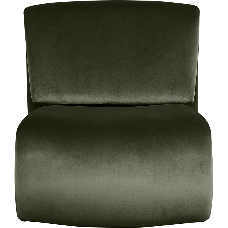 Meridian Furniture Nouveau Green Velvet Accent Chair