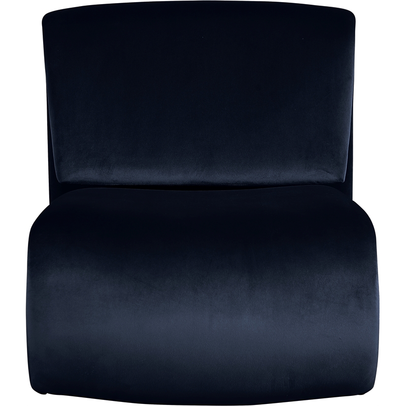 Meridian Furniture Nouveau Navy Velvet Accent Chair