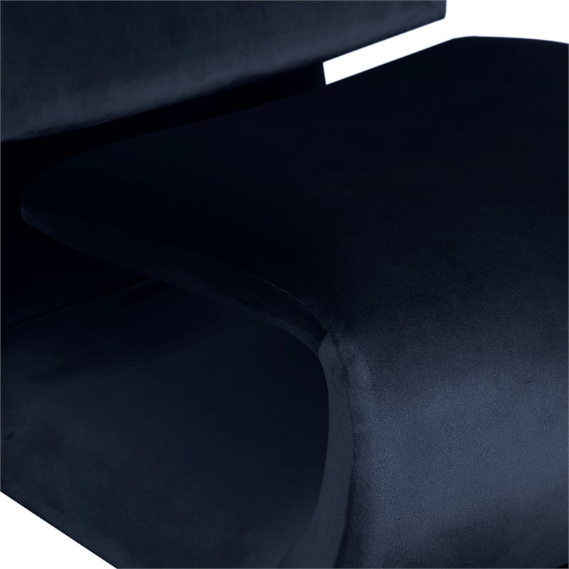 Meridian Furniture Nouveau Navy Velvet Accent Chair