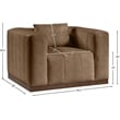 Meridian Furniture Mallina Brown Vegan Leather Chair
