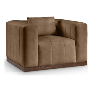 Meridian Furniture Mallina Brown Vegan Leather Chair