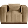 Meridian Furniture Mallina Tan Vegan Leather Chair