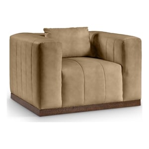 Meridian Furniture Mallina Tan Vegan Leather Chair