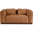 Meridian Furniture Mallina Cognac Vegan Leather Loveseat