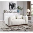 Meridian Furniture Mallina Cream Vegan Leather Loveseat