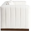 Meridian Furniture Mallina Cream Vegan Leather Loveseat