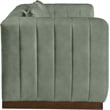 Meridian Furniture Mallina Green Vegan Leather Loveseat