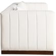 Meridian Furniture Mallina Cream Vegan Leather Sofa
