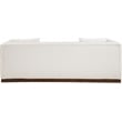 Meridian Furniture Mallina Cream Vegan Leather Sofa