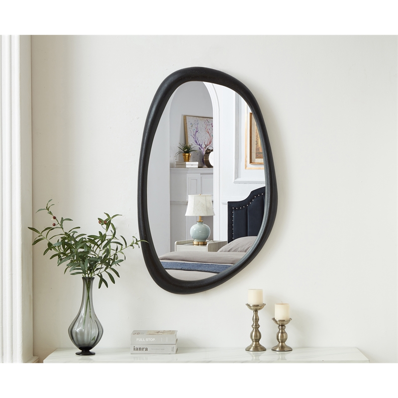 Meridian Furniture Holland Black Polyresin Mirror