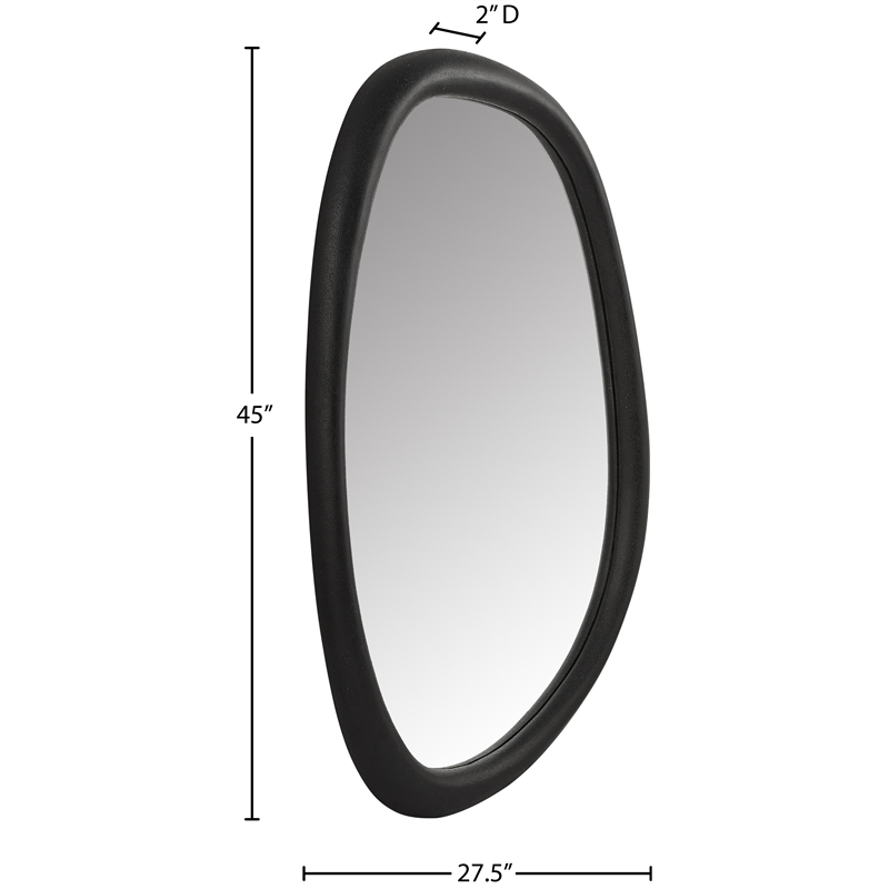 Meridian Furniture Holland Black Polyresin Mirror