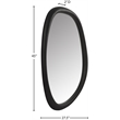 Meridian Furniture Holland Black Polyresin Mirror