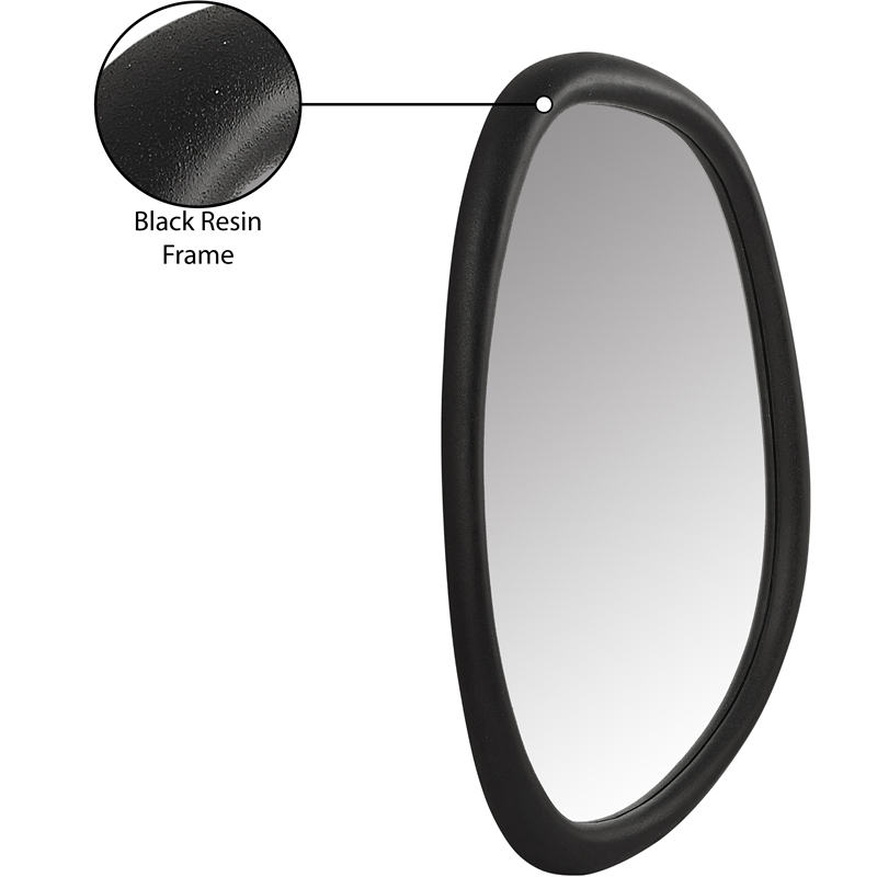 Meridian Furniture Holland Black Polyresin Mirror