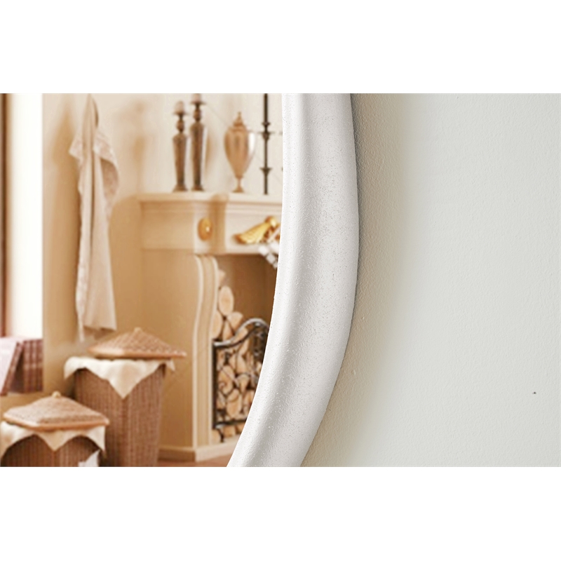 Meridian Furniture Holland White Polyresin Mirror