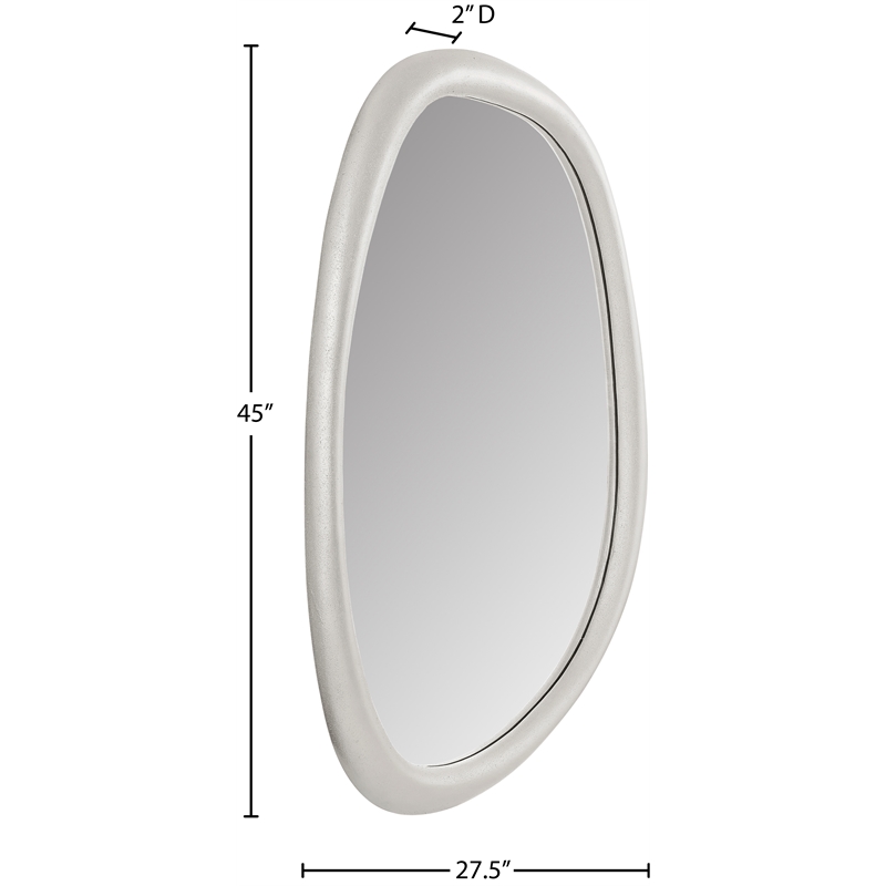 Meridian Furniture Holland White Polyresin Mirror