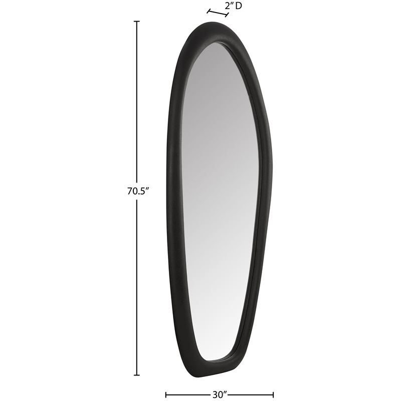 Meridian Furniture Holland Black Polyresin Mirror
