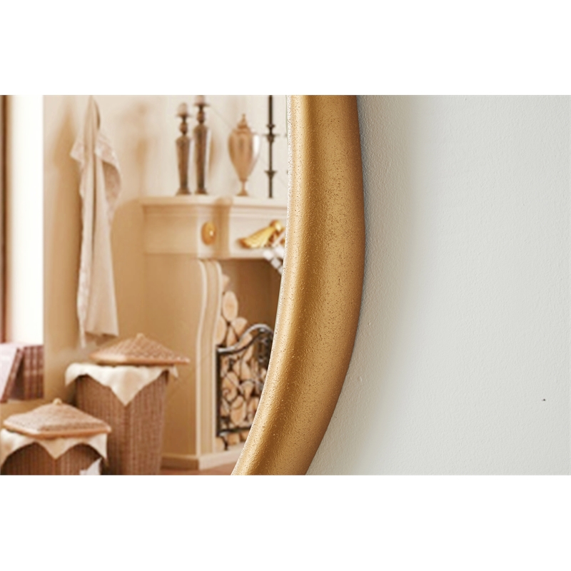 Meridian Furniture Holland Brass Polyresin Mirror