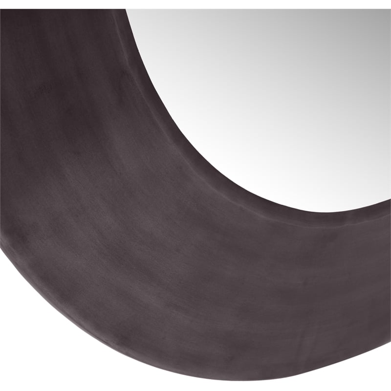 Meridian Furniture Sphere Black Iron Framed Mirror
