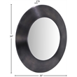 Meridian Furniture Sphere Black Iron Framed Mirror