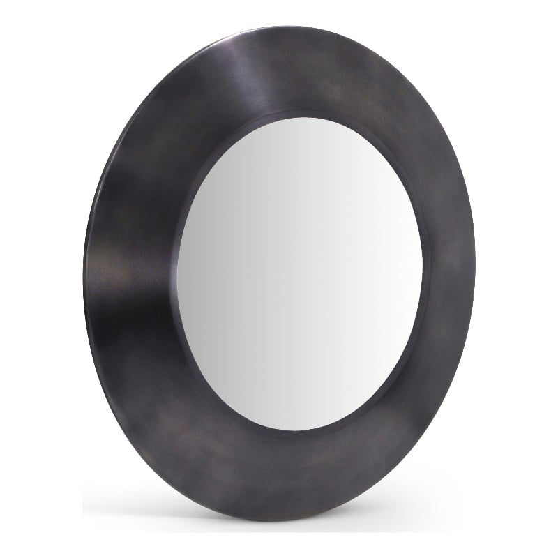 Meridian Furniture Sphere Black Iron Framed Mirror