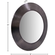 Meridian Furniture Sphere Black Iron Framed Mirror