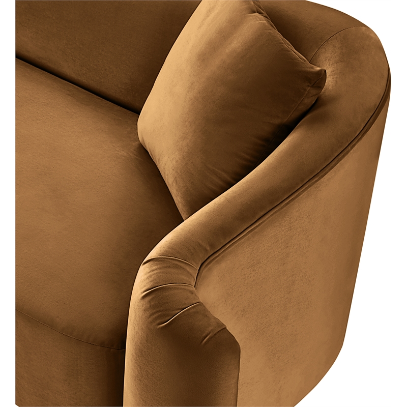 Meridian Furniture Destin Saddle Velvet Accent Chair