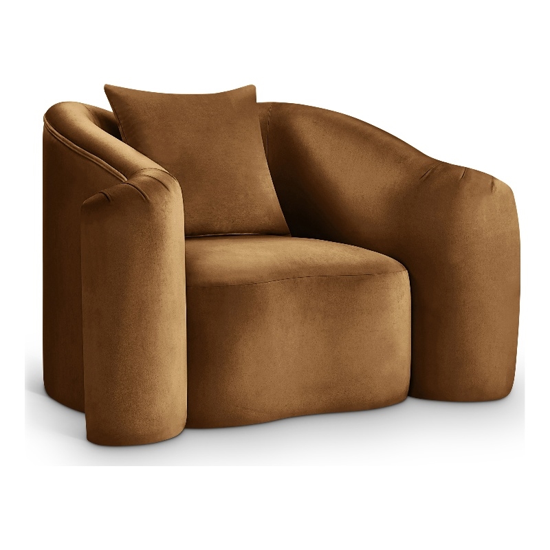 Meridian Furniture Destin Saddle Velvet Accent Chair