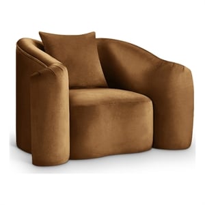 Meridian Furniture Destin Saddle Velvet Accent Chair