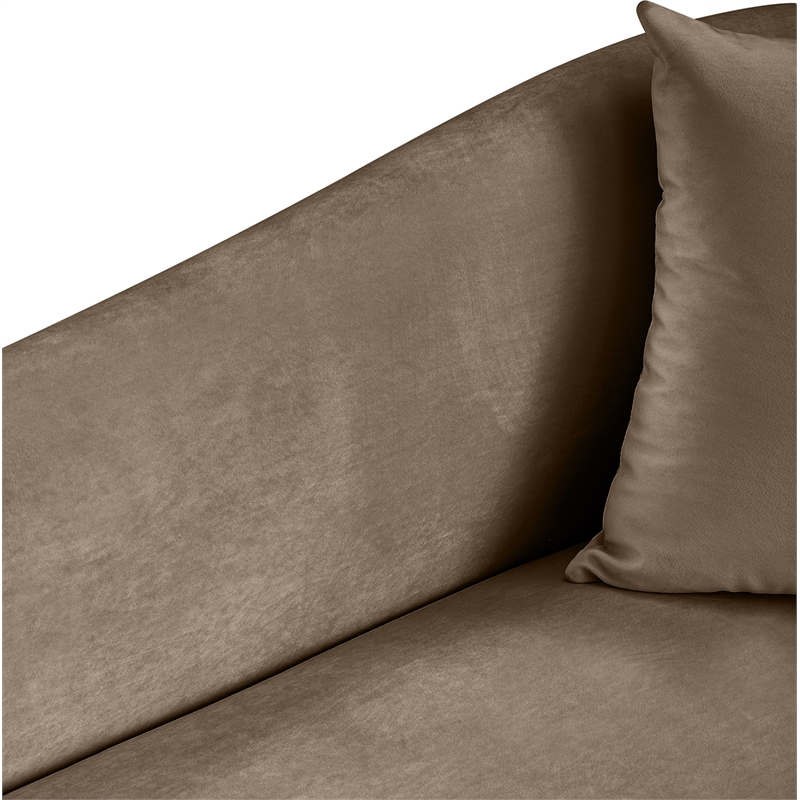 Meridian Furniture Destin Taupe Velvet Accent Chair