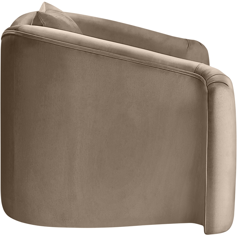 Meridian Furniture Destin Taupe Velvet Accent Chair