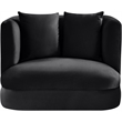 Meridian Furniture Alder Black Velvet Accent Chair