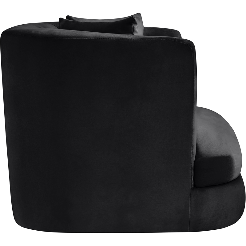 Meridian Furniture Alder Black Velvet Accent Chair