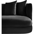 Meridian Furniture Alder Black Velvet Accent Chair
