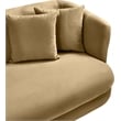 Meridian Furniture Alder Camel Velvet Accent Chair