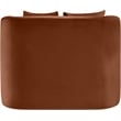 Meridian Furniture Alder Cognac Velvet Accent Chair
