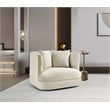 Meridian Furniture Alder Cream Velvet Accent Chair